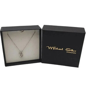 Michael Eller Diamonds Pendant Necklace Sterling Silver With Diamond Accents